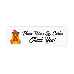 Please Return Egg Carton Farm Fresh Eggs Label