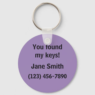 Please Return Lost Keys Keychain