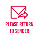 [ Thumbnail: "Please Return to Sender" & Envelope-And-Arrow Self-Inking Stamp ]