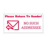 [ Thumbnail: "Please Return to Sender!", "No Such Addressee" Self-Inking Stamp ]