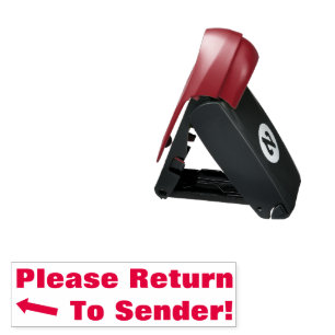 "Please Return To Sender!" Rubber Stamp