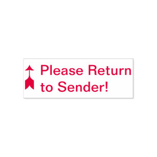 "Please Return to Sender!" Rubber Stamp