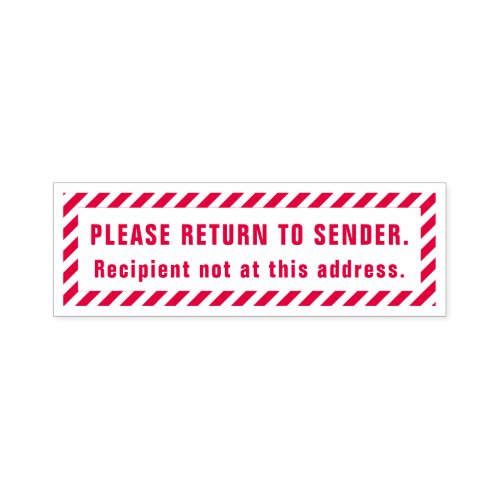 Please Return To Sender Self_inking Stamp