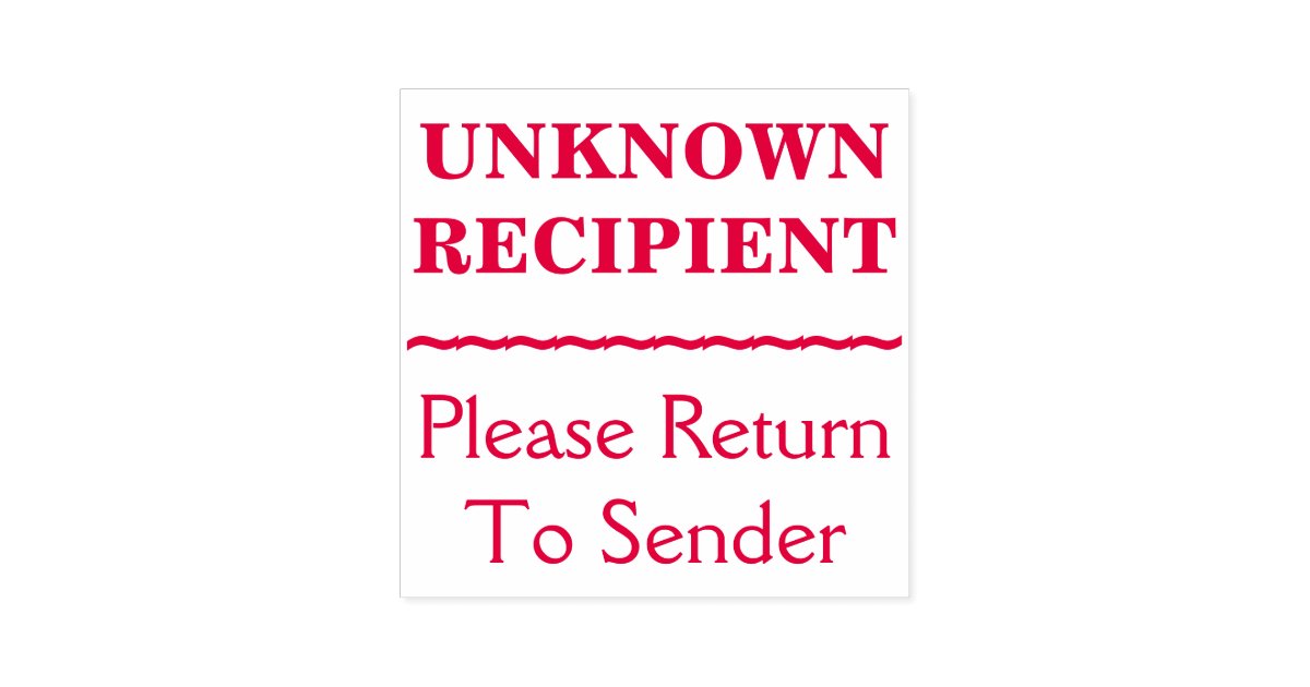 5.1 1 recipient unknown. 5.1 1 recipient unknown