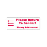 [ Thumbnail: "Please Return to Sender!", "Wrong Addressee" Self-Inking Stamp ]