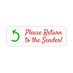 [ Thumbnail: "Please Return to The Sender!" + Arrow Label ]