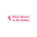[ Thumbnail: "Please Return to The Sender" + Arrow Rubber Stamp ]