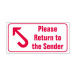 [ Thumbnail: "Please Return to The Sender" & Arrow Rubber Stamp ]