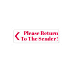[ Thumbnail: "Please Return to The Sender!" + Arrow Self-Inking Stamp ]