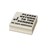 [ Thumbnail: "Please Return to The Sender" "No Such Addressee" Rubber Stamp ]
