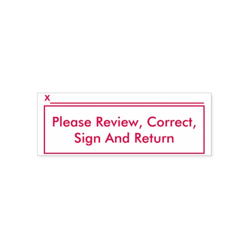 Please Review Correct Sign And Return Self_inking Stamp