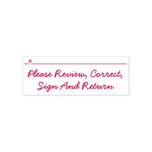 Please Review Correct Sign And Return Self_inking Stamp