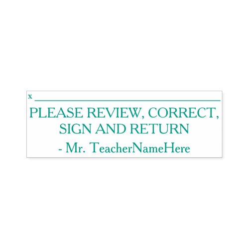 PLEASE REVIEW CORRECT SIGN AND RETURN SELF_INKING STAMP