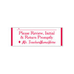 [ Thumbnail: "Please Review, Initial & Return Promptly" Self-Inking Stamp ]