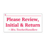 [ Thumbnail: "Please Review, Initial & Return" Rubber Stamp ]