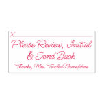 [ Thumbnail: "Please Review, Initial & Send Back" Rubber Stamp ]