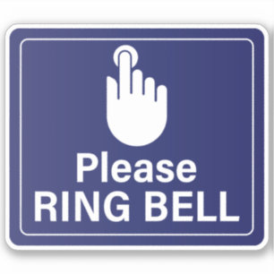Please Ring Doorbell Sign Sticker