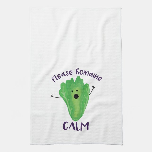 Please Romaine Calm Kitchen Towel (Vertical)