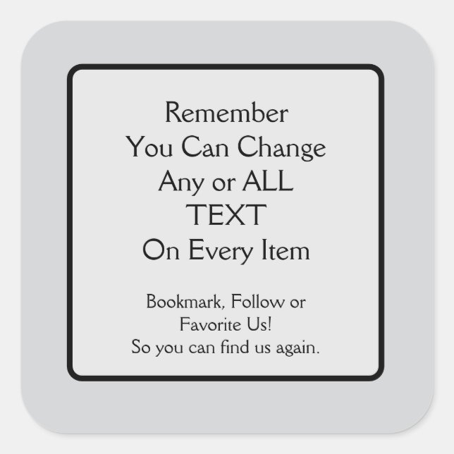 Please Save a Link Square Sticker (Front)