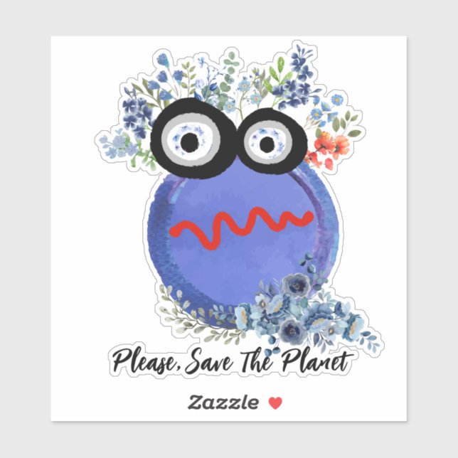 Please, Save The Planet Sticker (Sheet)