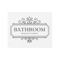 Please Seat Yourself Funny Bathroom Sign