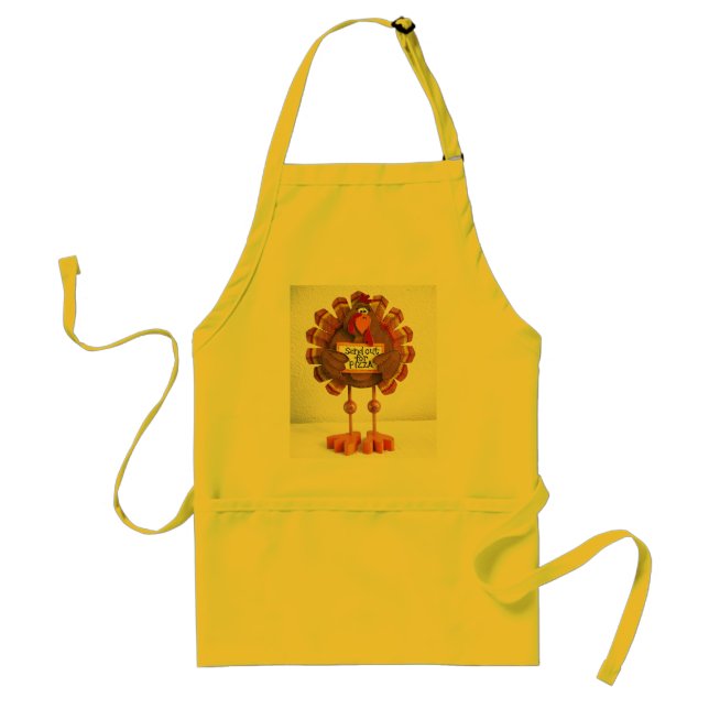 PLEASE Send out for pizza ! Adult Apron (Front)
