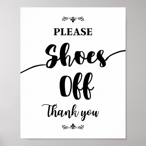 please shoes off remove your shoes poster