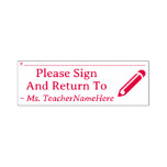 [ Thumbnail: "Please Sign and Return To" and Name Rubber Stamp ]