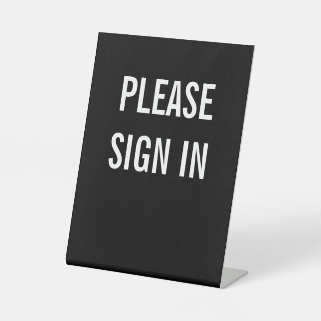 PLEASE SIGN IN (Front)