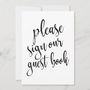 Please Sign Our Guest Book Affordable Sign