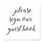 Please Sign Our Guest Book Sign Elegant Wedding
