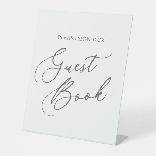 Please Sign Our Guest Book Wedding Pedestal Sign