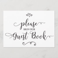 Please Sign Our Guest Book Wedding Sign