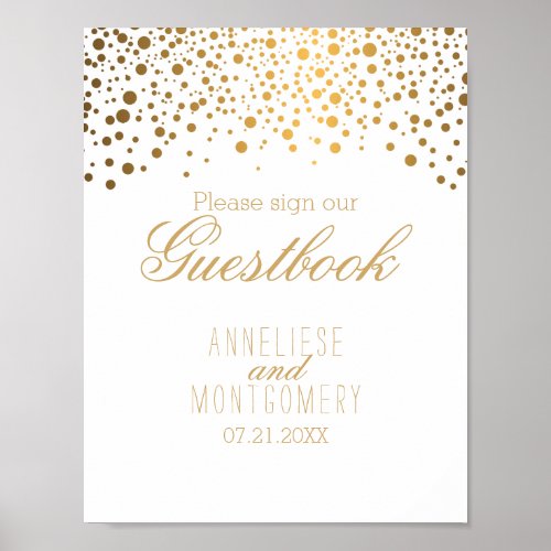 Please Sign Our Guestbook Sign _  White