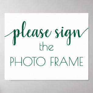 Please Sign the Photo Frame   Script Poster