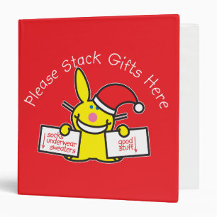 Please Stack Gifts Here Binder