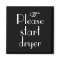Please Start Dryer magnet template