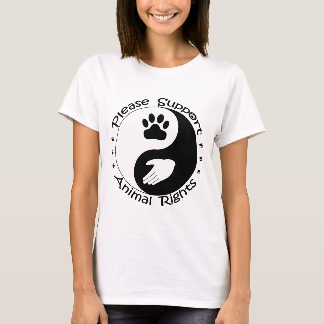 Please Support Animal Rights Shirt (Front)