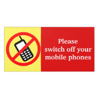 Please Switch Off Your Mobile Phones Door Sign