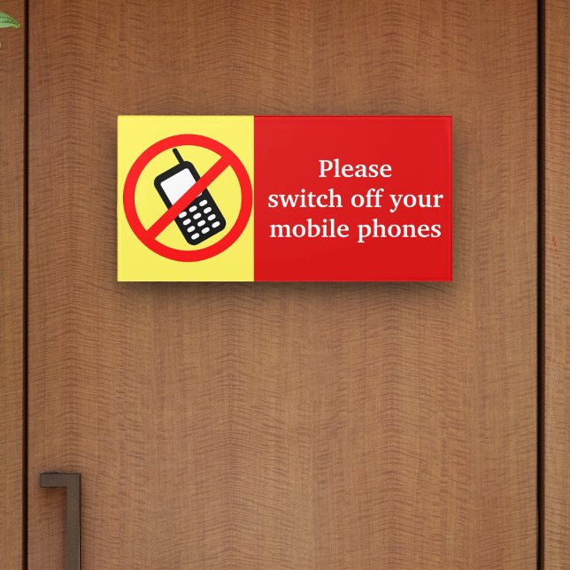 Please Switch Off Your Mobile Phones Door Sign (Creator Uploaded)