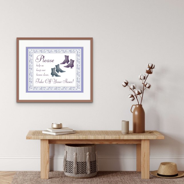 Please Take Off Your Shoes Poster (Creator Uploaded)