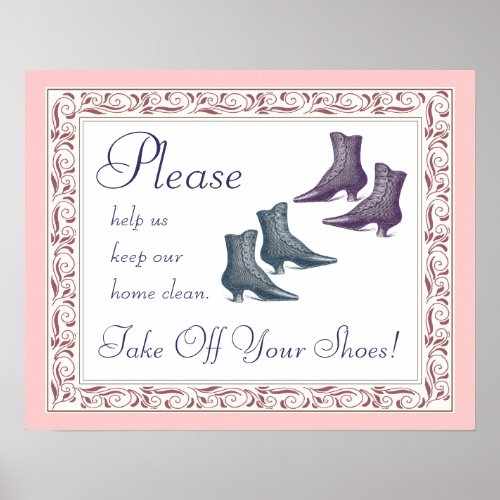 Please Take Off Your Shoes Poster