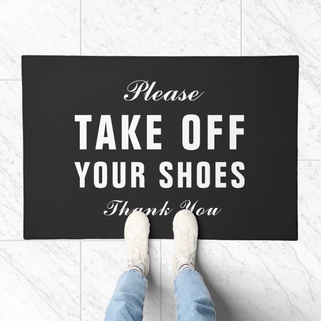 Please Take Off Your Shoes Thank You Doormat (Indoor)