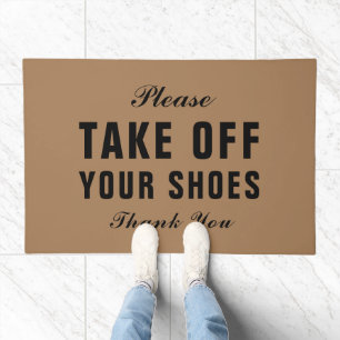 Please Take Off Your Shoes Thank You Doormat