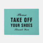 Thank You For Removing Your Shoes Mat | Zazzle.com