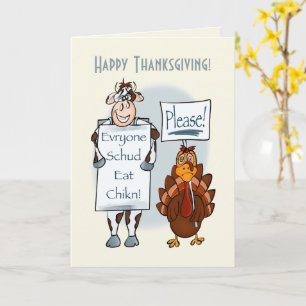 Please Thanksgiving Folded Greeting Card
