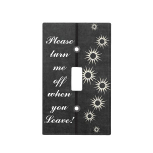 Please Turn Me Off Light Switch Cover