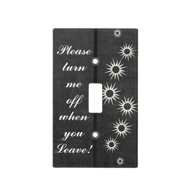 Please Turn Me Off Light Switch Cover (Front)