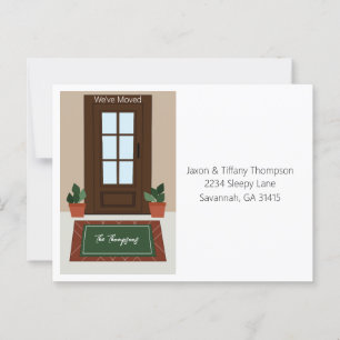Please Update Our Address Front Door Postcard