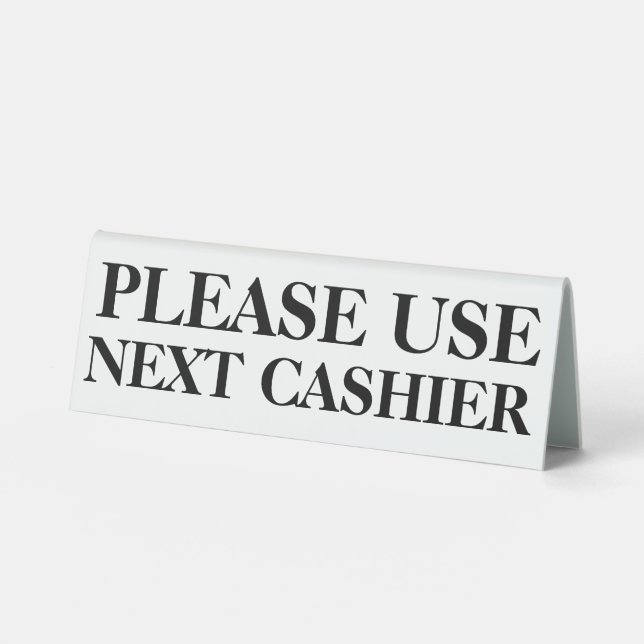 Please use next cashier information business chain table tent (Front)